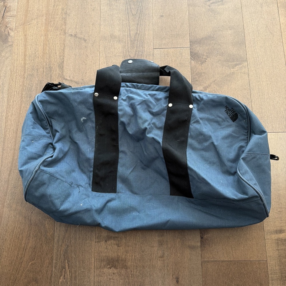 Vintage The North Face Duffle Bag 26" Green Made In USA Travel